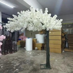 8ft cherry blossom rental - White