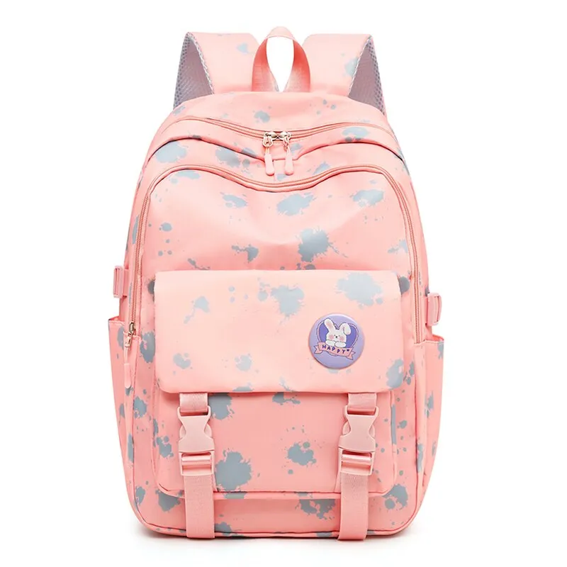 Back to school backpack Nylon For Girls Color Pencil Cases Large Capacity Luggage Bags For Travel Female Luxury Laptop Bag