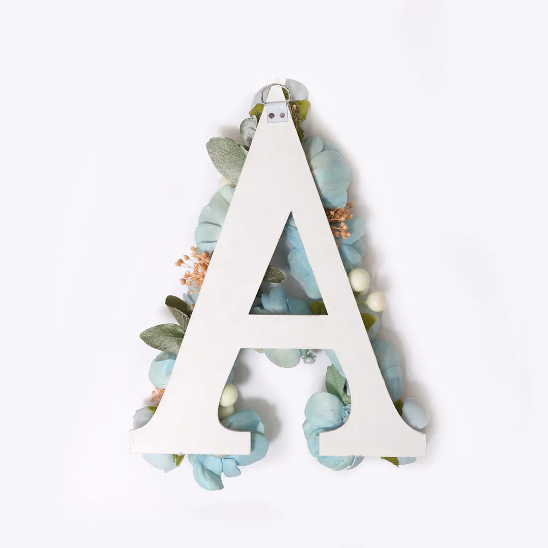 Blue Floral Alphabets