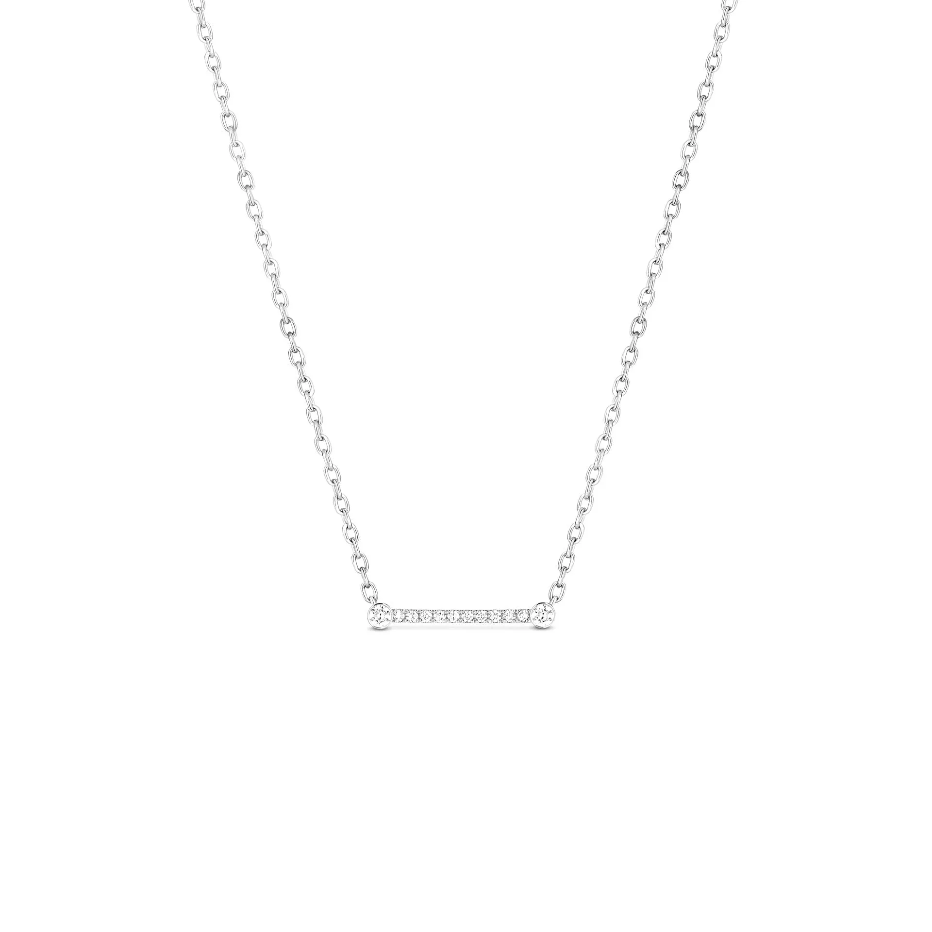 Business Meeting Diamond Bar Necklace