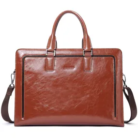 Carol  Designer Briefcase For Women — Italian Leather