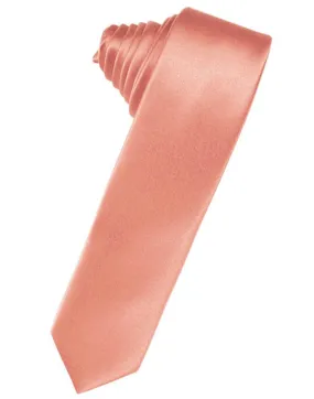 Coral Reef Luxury Satin Skinny Necktie