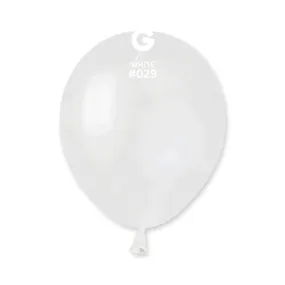 Gemar - 5" Metallic White Latex Balloons #029 (50pcs)