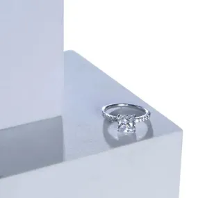 Radiant Centerpiece Silver Ring