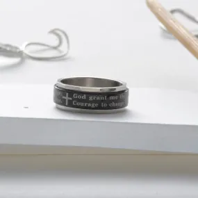 serenity prayer spinner ring