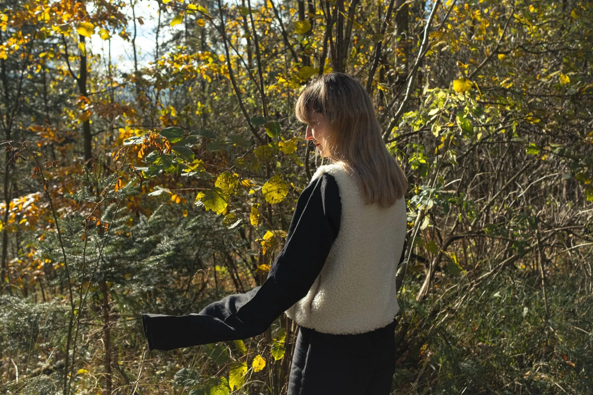 Woolen Woman's Vest - White